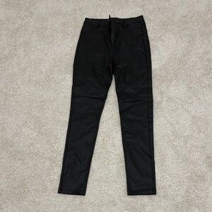 Fashion Nova Charcoal Leather Pants